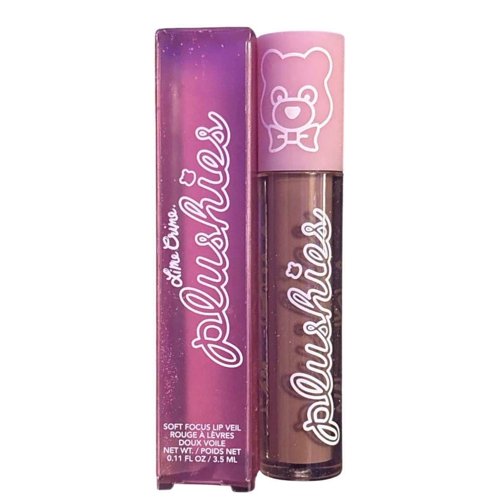 Lime Crime Plushies Soft Focus Lip Veil Milk Tea Mauve Discontinued NIB 3.5ml